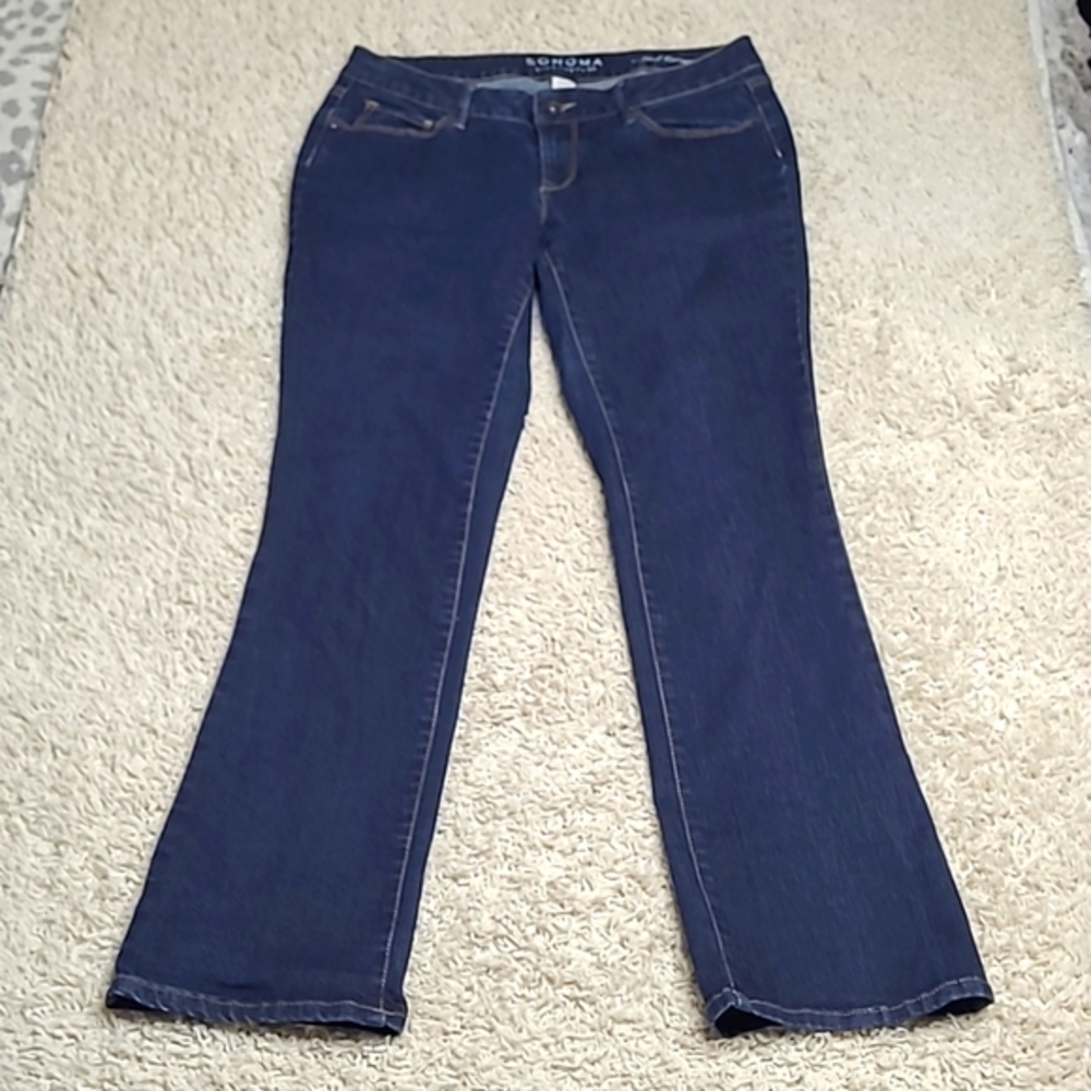 Sonoma Women's Mid Rise Demi Bootcut Jeans, Size: 6S